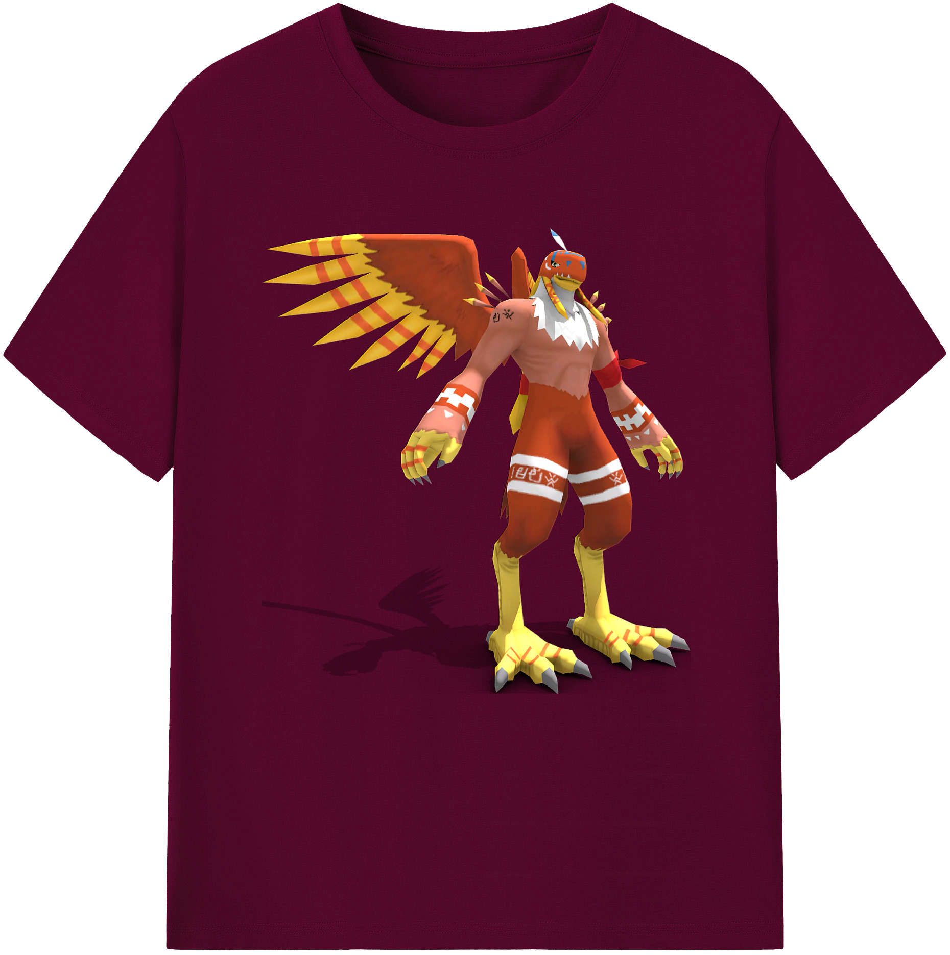 （画像用） Digimon デジタルモンスター/デジモン レディースカジュアルプリントTシャツ（綿100％）
